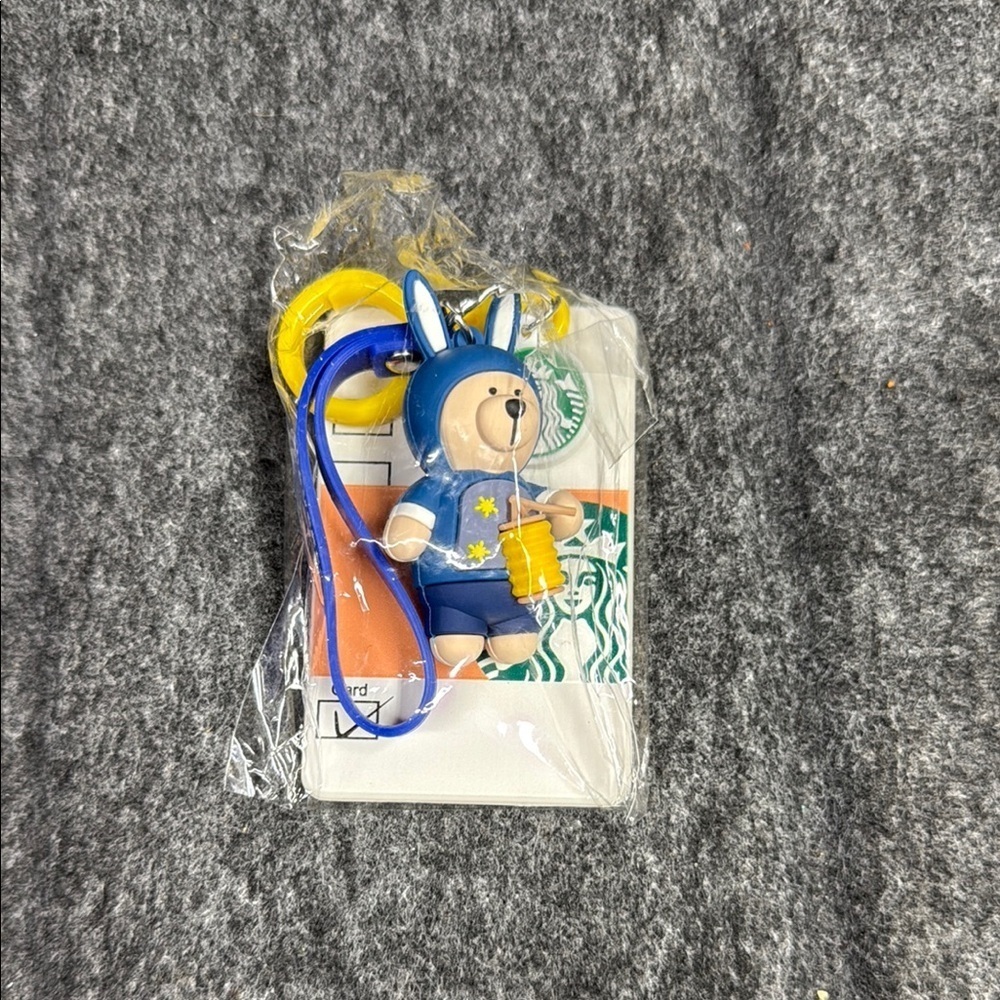 Starbucks Blue and Yellow Stuffed Animal